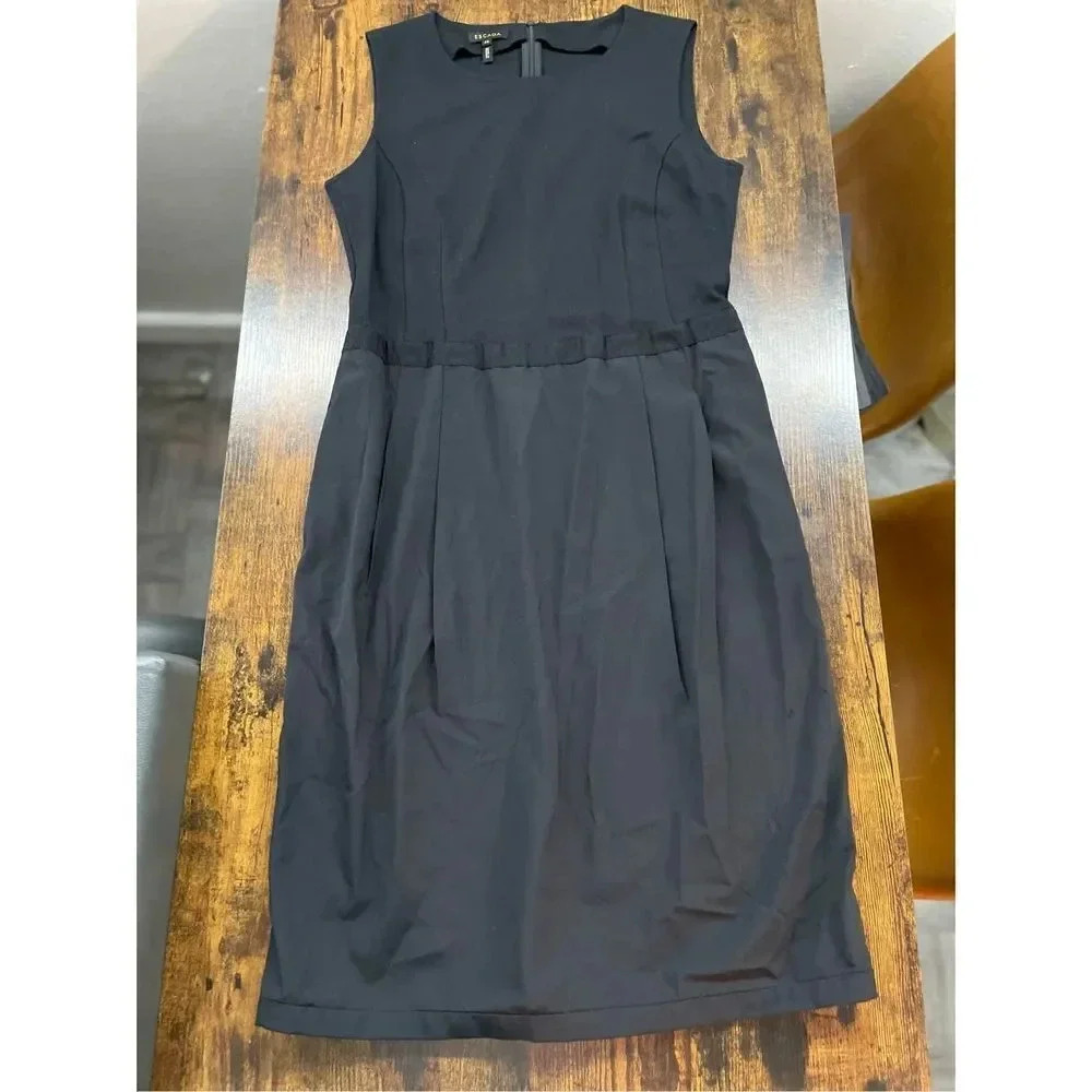 Escada Black Dwina Dress SZ 40 US SZ 10